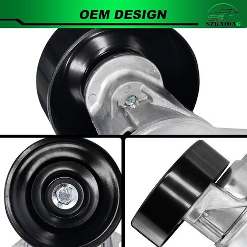 Belt Tensioner Assembly with Pulley for:-Nissan Armada 2005-2015 Pathfinder 2008-2012 Titan 2004-2015 5.6L for:-Infiniti Qx56 2004-2010 5.6L OE# 38340 119551LAOA 119551LA0A 119557S000 in Saudi Arabia