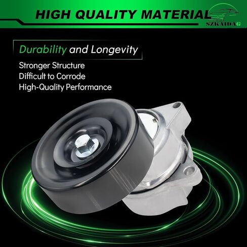 Belt Tensioner Assembly with Pulley for:-Nissan Armada 2005-2015 Pathfinder 2008-2012 Titan 2004-2015 5.6L for:-Infiniti Qx56 2004-2010 5.6L OE# 38340 119551LAOA 119551LA0A 119557S000 in Saudi Arabia