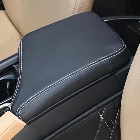 Fit for Volvo XC90 S90 V90 2016-2020, Car Center Console Cover, Black Car Armrest Cover, Non-Slip Console Cover, Car Parts in Saudi Arabia