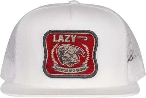 Lazy J Ranch America's Best Patch Classic Rope Trucker Hat- Adjustable Unisex Country Hats, Vintage Trucker Hat in Saudi Arabia