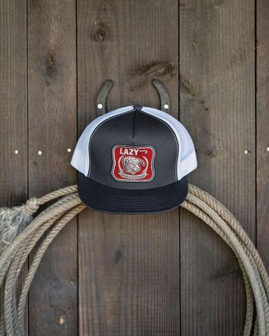 Lazy J Ranch America's Best Patch Classic Rope Trucker Hat- Adjustable Unisex Country Hats, Vintage Trucker Hat in Saudi Arabia