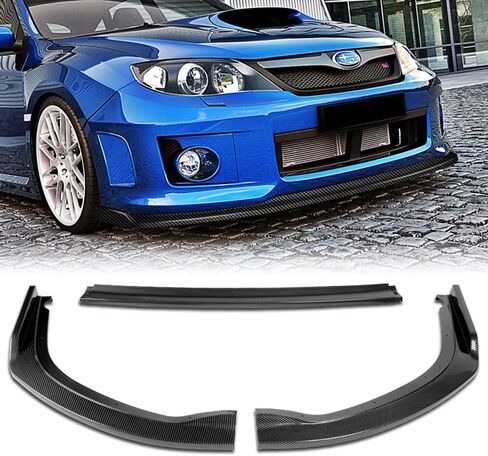 Q1-TECH, 9-Piece Front Bumper Lip & Side Skirt Extensions Diffuser Compatible with 2011 2012 2013 2014 Subaru Impreza WRX STI, Front Lip Spoiler Air Chin Body Splitter ABS (Matt Black) in Saudi Arabia