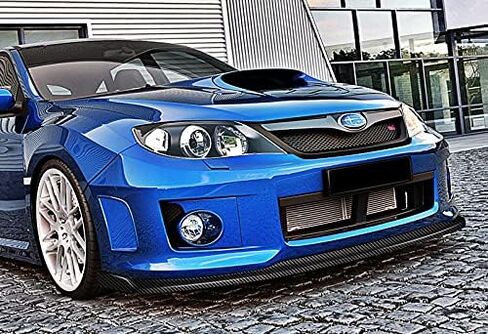 Q1-TECH, 9-Piece Front Bumper Lip & Side Skirt Extensions Diffuser Compatible with 2011 2012 2013 2014 Subaru Impreza WRX STI, Front Lip Spoiler Air Chin Body Splitter ABS (Matt Black) in Saudi Arabia