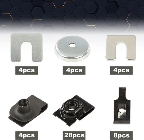 PIT66 Body Front End Sheet Metal Bolt Kit, Compatible with 1964-1972 Chevy Chevelle/SS / LS5 / LS6, El Camino, Monte Carlo; Pontiac GTO/LeMans/Tempest/Judge/Ram Air III and IV in Saudi Arabia