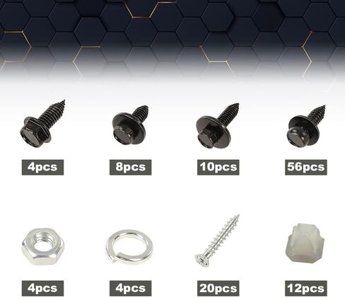 PIT66 Body Front End Sheet Metal Bolt Kit, Compatible with 1964-1972 Chevy Chevelle/SS / LS5 / LS6, El Camino, Monte Carlo; Pontiac GTO/LeMans/Tempest/Judge/Ram Air III and IV in Saudi Arabia