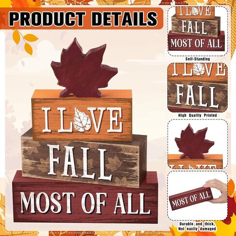 Yousoontic 4 Pcs Wooden Table Decorations Rustic Signs Tiered Tray Decor Wood Farmhouse Vintage Ornaments Gift Centerpiece Tabletop Decor for Entryway Home Desk Room (Halloween Spider) in Saudi Arabia