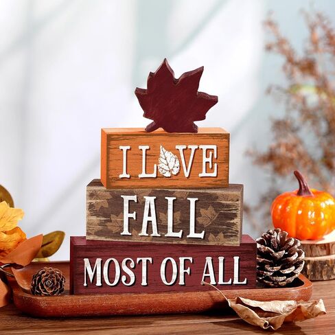 Yousoontic 4 Pcs Wooden Table Decorations Rustic Signs Tiered Tray Decor Wood Farmhouse Vintage Ornaments Gift Centerpiece Tabletop Decor for Entryway Home Desk Room (Halloween Spider) in Saudi Arabia