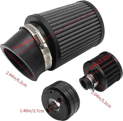 طقم ضبط المكربن ​​عالي الأداء بديل لكولمان CT100U CC100X SK100 98cc لاستبدال Predator 79cc 3HP محرك الغاز Powermate Mini Bike 152F 154F 156F (أسود) in Kuwait