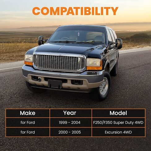 maXpeedingrods Fit 2-8" مثبت التوجيه المزدوج للرفع لسيارة Ford F250 F350 Super Duty 4WD 1999-2004، Excursion 4WD 2000-2005، مجموعة استبدال مخمد التوجيه التعليق in Saudi Arabia