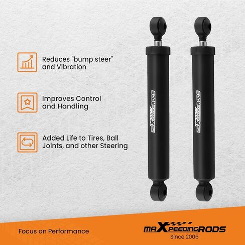 maXpeedingrods Fit 2-8" مثبت التوجيه المزدوج للرفع لسيارة Ford F250 F350 Super Duty 4WD 1999-2004، Excursion 4WD 2000-2005، مجموعة استبدال مخمد التوجيه التعليق in Saudi Arabia