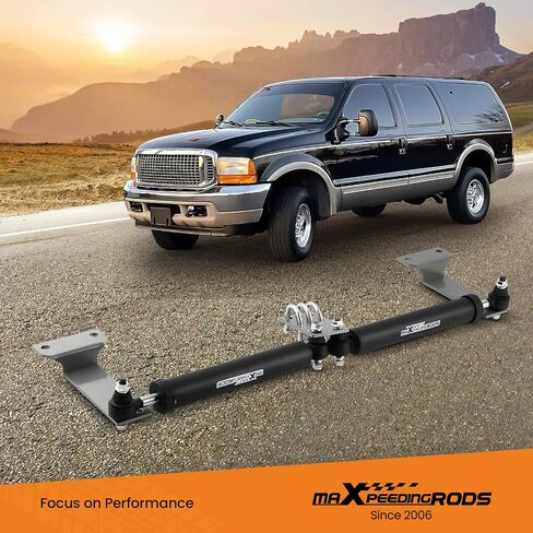 maXpeedingrods Fit 2-8" مثبت التوجيه المزدوج للرفع لسيارة Ford F250 F350 Super Duty 4WD 1999-2004، Excursion 4WD 2000-2005، مجموعة استبدال مخمد التوجيه التعليق in Saudi Arabia