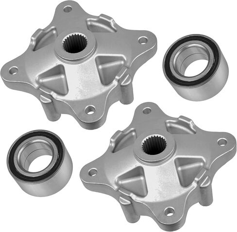 Caltric 2 Rear Wheel Axle Hub Compatible with Polaris Ranger 800 4X4 6X6 / Ranger Crew 800 2010-2017 in Saudi Arabia