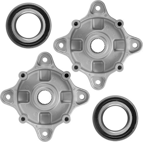 Caltric 2 Rear Wheel Axle Hub Compatible with Polaris Ranger 800 4X4 6X6 / Ranger Crew 800 2010-2017 in Saudi Arabia