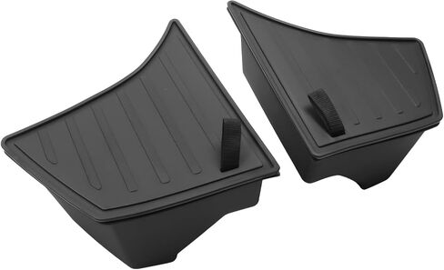 IKON MOTORSPORTS TPE Rear Trunk Side Storage Box, Compatible with 2024-2025 Tesla Model 3 Highland, 1PC Waterproof Right Left RH LH Trunk Organizer Bins Interior Accessories, Black in Saudi Arabia
