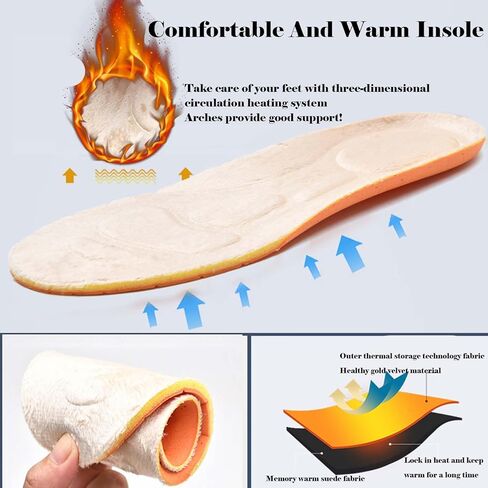 Unisex Swollen Feet Diabetic Edema Shoes, Women's Warm Fur Lined Slip On Snow Boots, Men's Orthopedic Winter Slippers with Adjustable Closures in Saudi Arabia