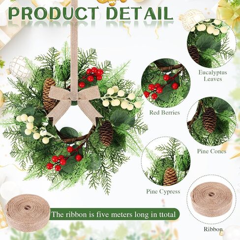 2PCS Patriotic Wreaths for Front Door 22 Inch 4th of July Teardrop Swag with Red White Blue Stars, Bow, Berry Picks, Memorial Day Independence Day Front Door Hanging Ornaments for Home Wall Porch in Kuwait