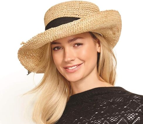 Two's Company Morning Glory Gardner's Hat, One Size, Brown in Saudi Arabia