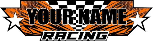 Custom Team Name Race Decal, Personalized Custom Racing Sticker Banner with Your Team Name Text, Multiple Color & Sizes in Saudi Arabia