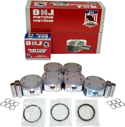 DNJ PRK953 مجموعة المكبس والخاتم لـ 2004-2010 لكزس تويوتا كامري ES330 هايلاندر RX330 RX400h سيينا سولارا 3.3L V6 DOHC 24 فولت تستنشق بشكل طبيعي 3MZ-FE in Saudi Arabia