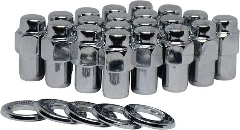 Cragar Standard Mag Lug Nut 1/2"-20 with Offset Washer Set of 20 Pcs in Saudi Arabia