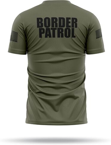 Border Patrol Utility Shirts for Men - USA Patriotic Lightweight Tee - Micro Polyester, Moisture-Wicking Quick-Dry. in Saudi Arabia
