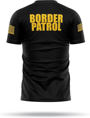 Border Patrol Utility Shirts for Men - USA Patriotic Lightweight Tee - Micro Polyester, Moisture-Wicking Quick-Dry. in Saudi Arabia
