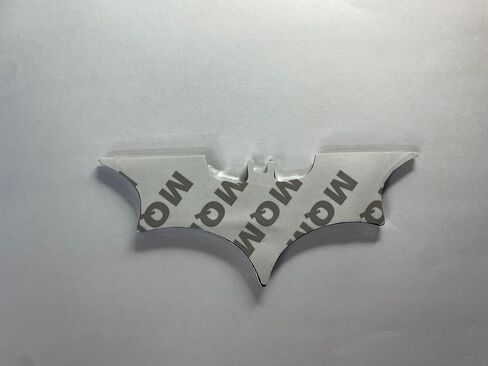 شعار السيارة Fan Emblem DC Comic Superhero باللون الأسود والأحمر غير اللامع in Kuwait
