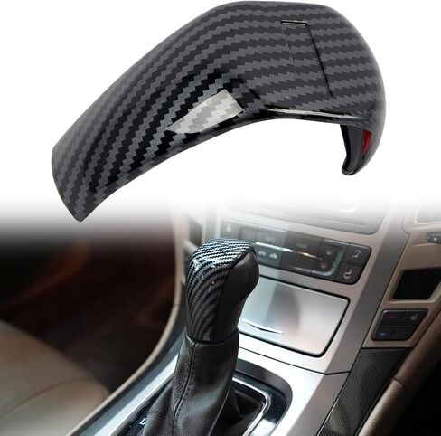 CTH for Cadillac CTS 2008-2013 Center Gear Shift Knob Decorative Cover Trim Car Accessories 1pc (Carbon Fiber Black) in Saudi Arabia
