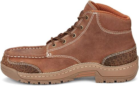 حذاء عمل Justin للرجال مقاس 5 بوصات Corbett Lace-Up Moc مقاوم للماء ومقدمة معدنية - Se253 in Saudi Arabia