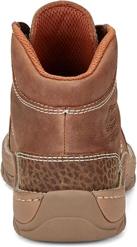 حذاء عمل Justin للرجال مقاس 5 بوصات Corbett Lace-Up Moc مقاوم للماء ومقدمة معدنية - Se253 in Saudi Arabia