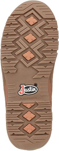 حذاء عمل Justin للرجال مقاس 5 بوصات Corbett Lace-Up Moc مقاوم للماء ومقدمة معدنية - Se253 in Saudi Arabia