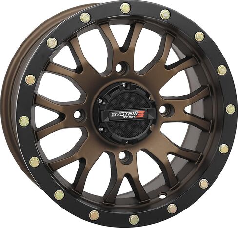 System 3 ST-3 14x7 ATV/UTV Wheel - Bronze (4/137) 5+2 [14S3-1237] in Saudi Arabia