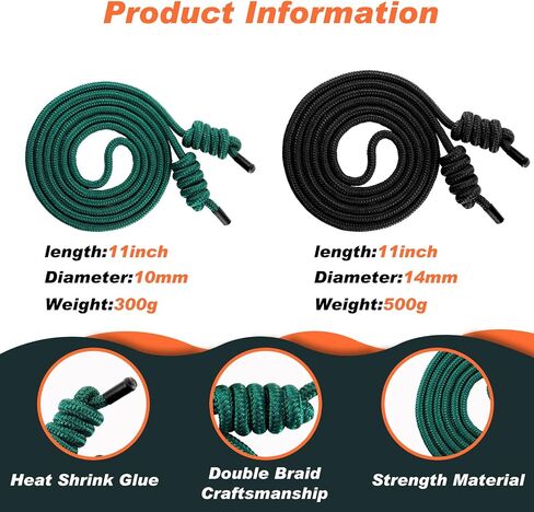 lewtemi 2 Pcs Flow Exercise Rope for Fitness Flow Double Braid Workout Rope with Cloth Bags Adjustable Length Jump Ropes for Working out Men Women Gym Training Indoor Outdoor, 9 ft(Red, Black) in Saudi Arabia