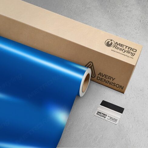 غلاف Avery Dennison باللون الأزرق اللامع من الفينيل مقاس 5 أقدام × 4 أقدام مع ممسحة إعادة تصفيف مترو | SW900-677-O in Saudi Arabia