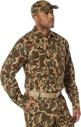 قميص Rothco X Bear Archery Fred Bear Camo Flannel - سترة صيد مريحة ودافئة للاستخدام في الهواء الطلق in Saudi Arabia