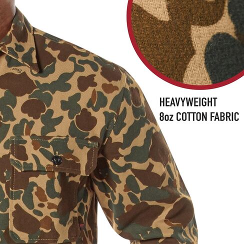 قميص Rothco X Bear Archery Fred Bear Camo Flannel - سترة صيد مريحة ودافئة للاستخدام في الهواء الطلق in Saudi Arabia