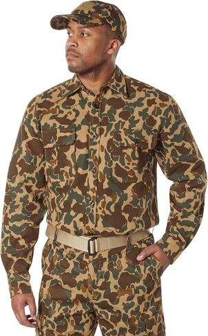 قميص Rothco X Bear Archery Fred Bear Camo Flannel - سترة صيد مريحة ودافئة للاستخدام في الهواء الطلق in Saudi Arabia