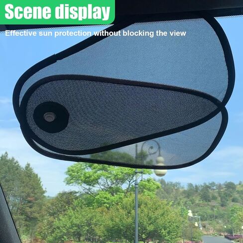 Car Side Window Sunshade, Rotatable Sun Blocker with Suction Cup, Adjustable Car Side Window Sun Visor for Baby, for Cars, SUV, Truck (1PC) in Saudi Arabia