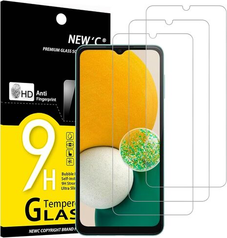 NEW'C [3 Pack Designed for Samsung Galaxy A23 4G, Samsung Galaxy A23 5G Screen Protector Tempered Glass, Case Friendly Anti Scratch Bubble Free Ultra Resistant in Saudi Arabia