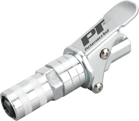 Performance Tool W54238 Heavy Duty Grease Coupler for Grease Guns, 12,000 PSI, Zinc Coated Alloy Steel, Smooth Retraction Mechanism, 1/8 NPT in Saudi Arabia
