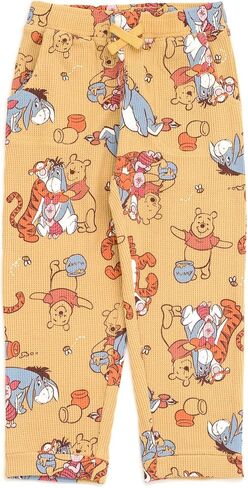 Disney Winnie the Pooh Waffle Knit T-Shirt and Pants Outfit Set Newborn to Little Kid Sizes (Newborn - 5) in Saudi Arabia