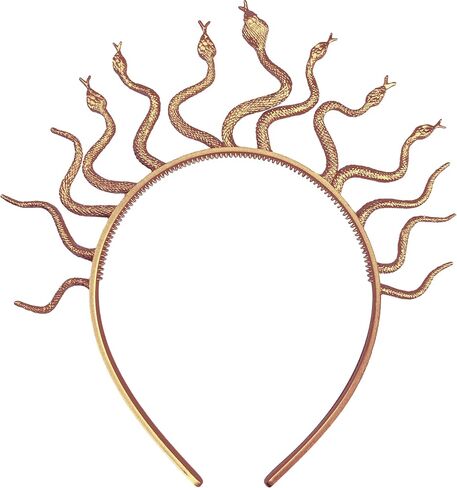 Eioi & Lmnm Greek Medusa Snake Headband for Women, Medusa Snake Hair Headpiece, Gorgon Headdress, Halloween Hair Accessory in Kuwait