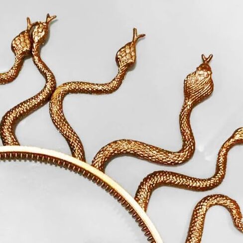 Eioi & Lmnm Greek Medusa Snake Headband for Women, Medusa Snake Hair Headpiece, Gorgon Headdress, Halloween Hair Accessory in Kuwait