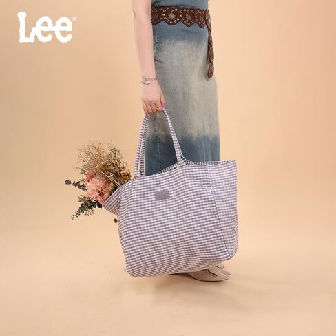 Montana West x Lee Extra Large Soft Cotton Tote Bag for Women Thick Lightweight Shoulder Bag Reusable Grocery Bag in Saudi Arabia