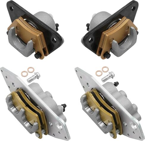 Caltric Front and Rear Brake Calipers Compatible with Polaris Ranger 1000 EPS 2020 / Ranger XP 1000 2019-2021 1913061 1912816 in Saudi Arabia