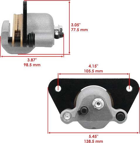 Caltric Front and Rear Brake Calipers Compatible with Polaris Ranger 1000 EPS 2020 / Ranger XP 1000 2019-2021 1913061 1912816 in Saudi Arabia