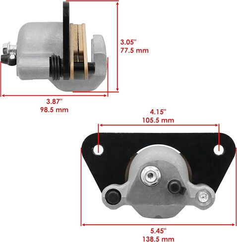Caltric Front and Rear Brake Calipers Compatible with Polaris Ranger 1000 EPS 2020 / Ranger XP 1000 2019-2021 1913061 1912816 in Saudi Arabia