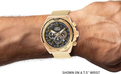 Invicta Racing Men 50.00mm Stainless Steel + Aluminum Gold + Black Black dial VD53 Quartz in Saudi Arabia