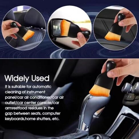 5 Pieces Car Detail Brushes Interior Cleaning Brushes 3 Soft Premium Detail Brushes and 2 Interior Cleaning Lint Brushes for Cleaning The Interior and Exterior of Your car in Kuwait