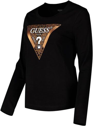 تي شيرت نسائي مثلث الشكل بأكمام طويلة من Guess Eco in Saudi Arabia
